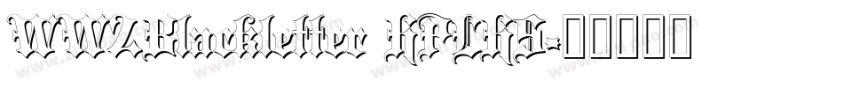 WW2Blackletter HPLHS字体转换